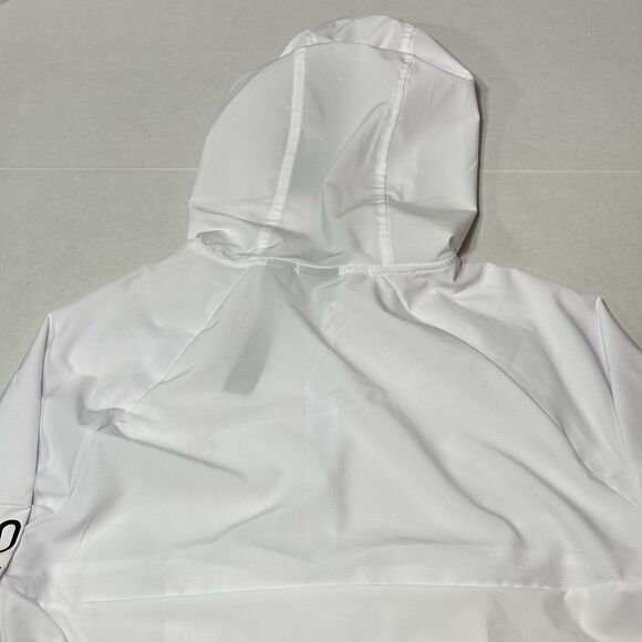 NEW Spyder Active Hoodie Pullover Light Sweatshirt White SPM881RD Men SZ Medium - Picture 10 of 15